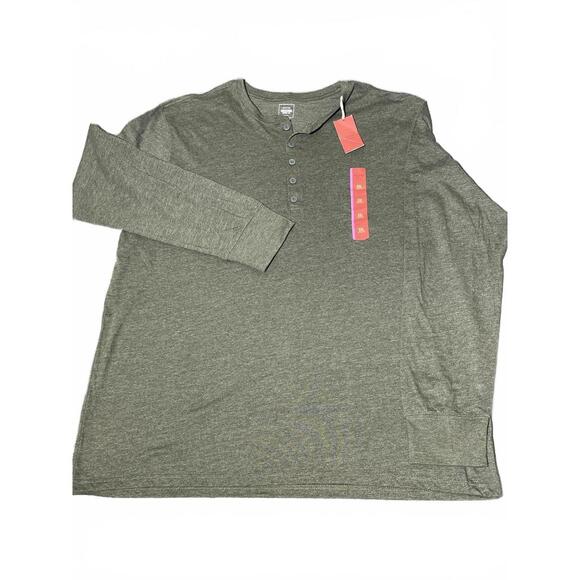 NWT Mossimo Supply Co. Men's XXL Long Sleeve Henley Shirt in Fern New with tags - Picture 2 of 5